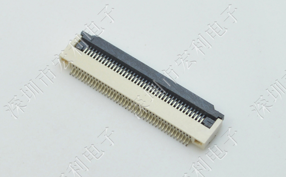 廠家FPC 0.5MM 6P 翻蓋 軟排線連接器 插座6pin FFC 接插件貼片